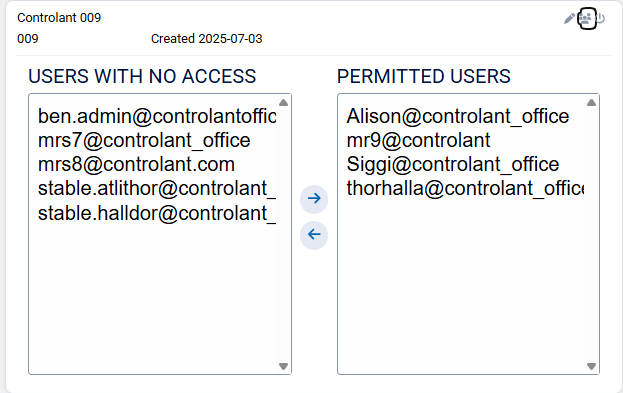 Edit access to project area - SCM - Admin Panel