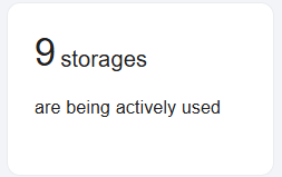 Number of storage units running clinical trials - Clinical Storage monitoring KPIs